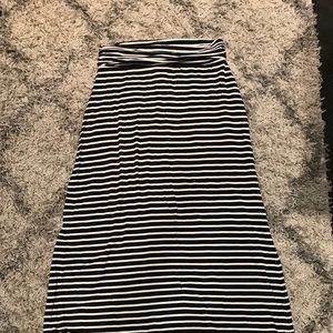 J.Crew Striped Maxi Skirt